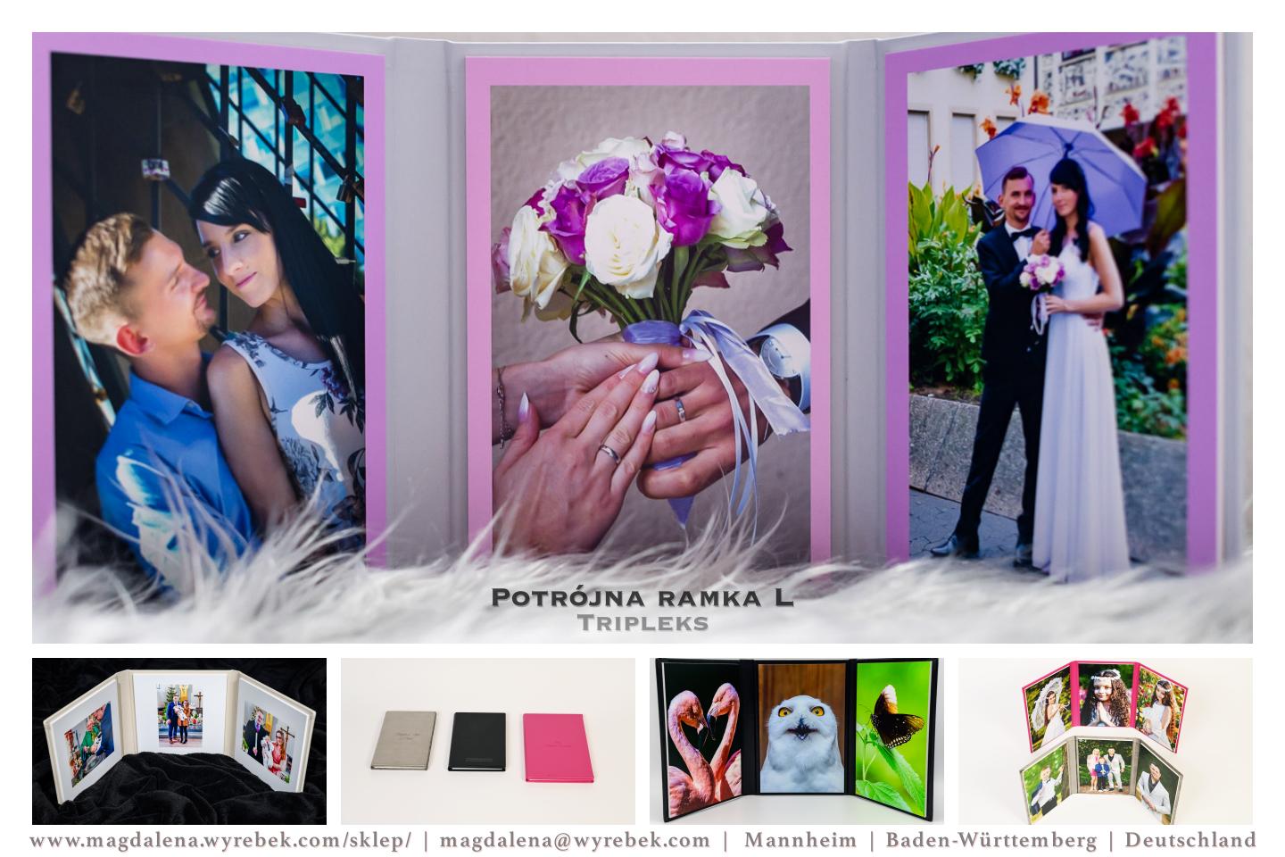 SKLEP ONLINE – Tripleks – Potrójna ramka L – FotoPamiątka – FotoProdukt – Fotograf MANNHEIM – Magdalena Wyrebek