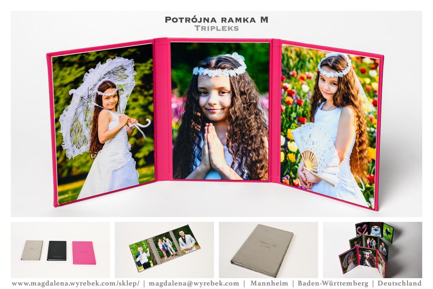SKLEP ONLINE - Tripleks - Potrójna ramka M - FotoPamiątka - FotoProdukt - Fotograf MANNHEIM - Magdalena Wyrebek