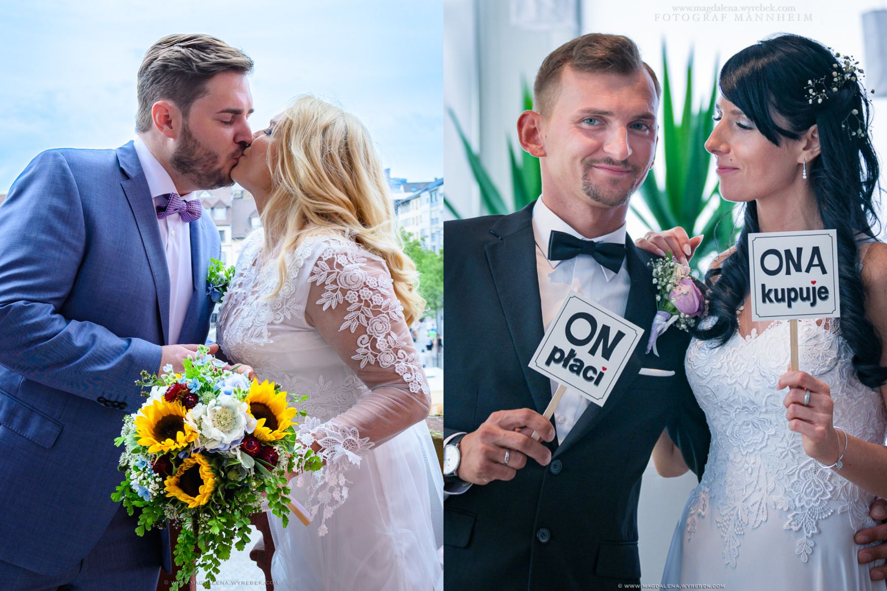 Fotoreportaże Okolicznościowe Sesje Ślubne Ślub – Hochzeit – Fotoshooting – Polnische Fotografin Mannheim Ślub Magdalena Wyrębek