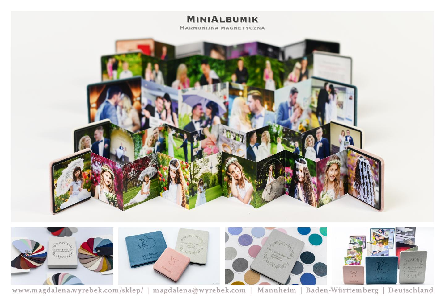 SKLEP ONLINE – MiniAlbumik – Harmonijka Magnetyczna – FotoPamiątka – FotoProdukt – Fotograf MANNHEIM – Magdalena Wyrębek