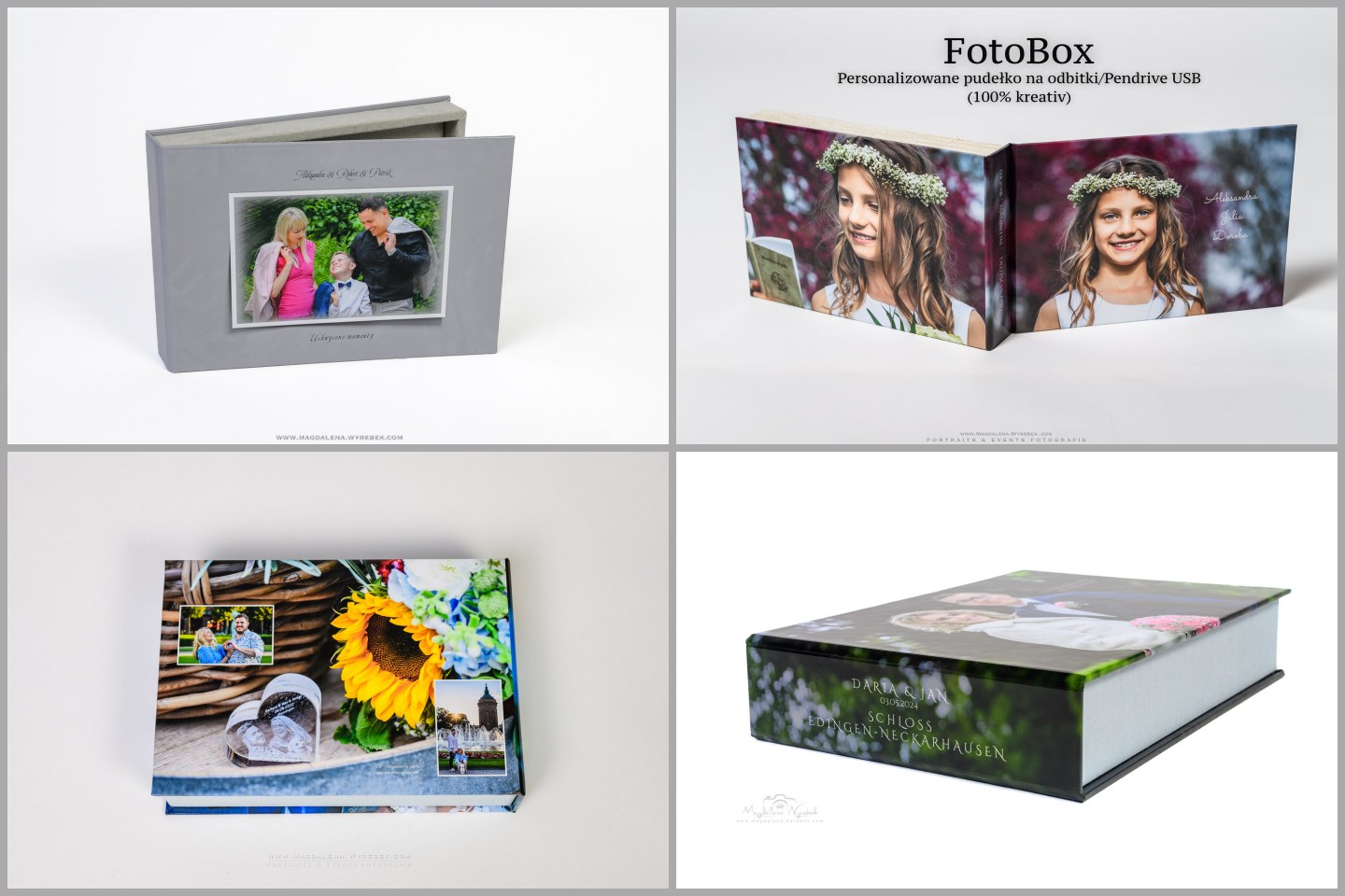 Fotopamiątki FotoBox Personalizowane pudełko ze zdjeciem Prezent FotoPamiątka Pamiątka Ślub Komunia Chrzest Fotoreportaż Fotostudio 100% Kreativ nphoto Fotograf Mannheim Magdalena Wyrębek